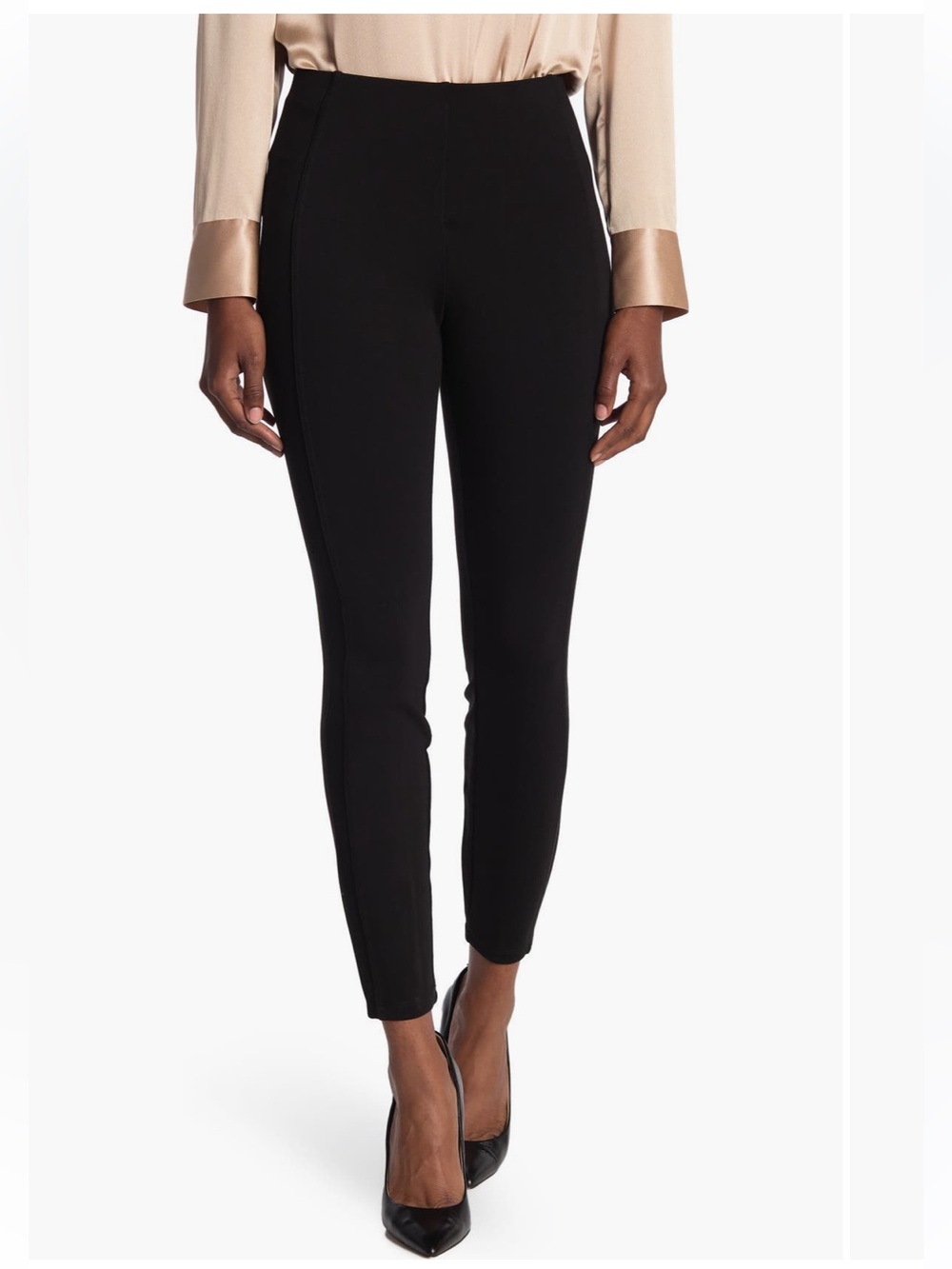 Tahari Black High-Rise Ankle Ponte Pants Qty 2